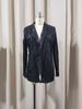 Women's Sequin Lapel Cardigan Blazer - Solid Color, Long Sleeve, Casual