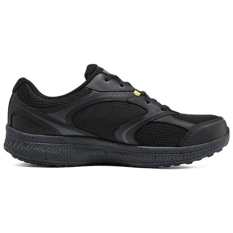 Skechers Go Lightweight Shock Absorbing Knee Support Running Shoes Men sneakers Black Gold 220371-BKYL