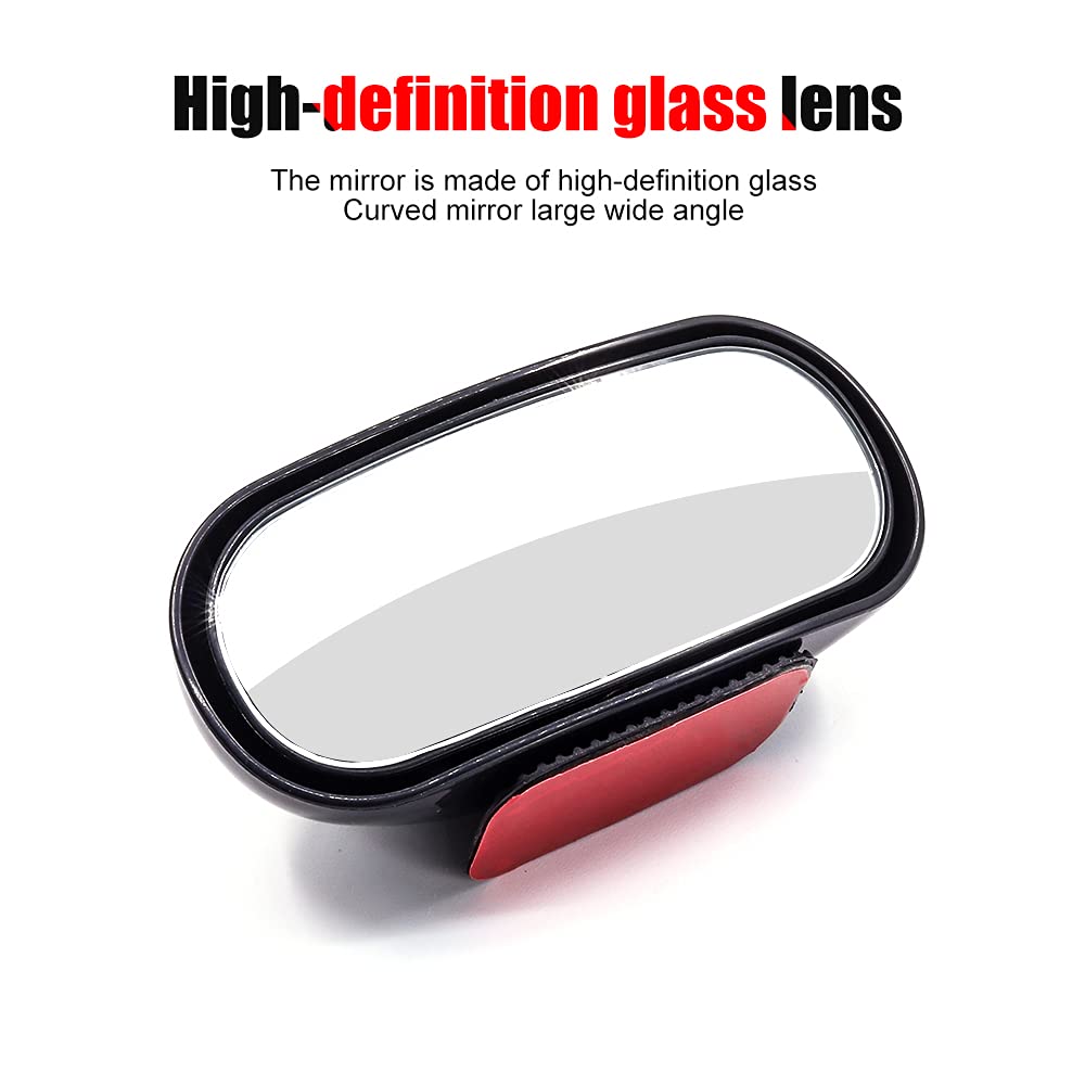 Car Side Door Auxiliary Curved Large Field of Rear Blind Spot Left and Right Set of 1 X-STYLE Mirrors, Mirrors, Under-Glass, Shatterproof, View, View,