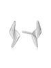 Double Spike 925 Silver Stud Earrings E051-02H.