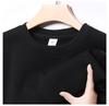 Herren Schwergewicht Baumwoll Hoodie 420g: Winter Einfarbige, Lockere Drop-Shoulder, Rundhals, Mit Samt gefütterte, Langarm Basisschicht