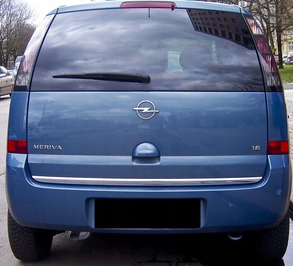 OPEL MERIVA A CHROOMSTRIP Chroom Achterklep Tuning