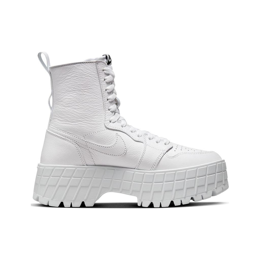Air Jordan 1 High Brooklyn Triple White Women Sneakers Black FJ5737-111
