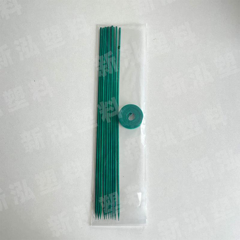 Green Dyed Bamboo Support Rod for Plant Growth and Flower Arrangement