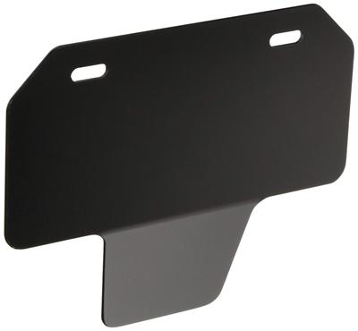 POSH 200042 Mountain License Plate Holder for 50-125cc with Triangle Sticker Black
