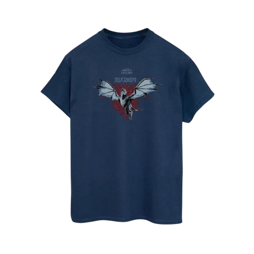 House Of The Dragon Mens Silverwing Dragon Cotton T-Shirt