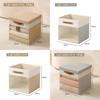 Foldable Fabric Clothing Storage Box With Clear Visibility For Bedroom And Closet Organization
