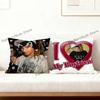 Singer TTom Kaulitz Anime Pillow Case Antidustmite Pillowcase Invisible zipper silky short plush Sofa cushion cover