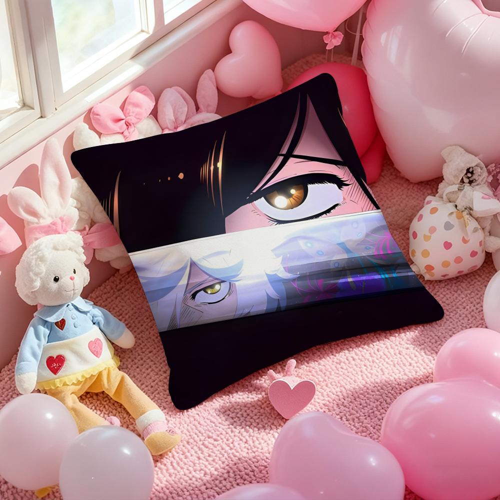 Hell's Paradise-Jigokuraku Anime Cushion Cover Pattern Printed Pillowcase for Living Room Sofa Cushion Cover & Bedroom Decor