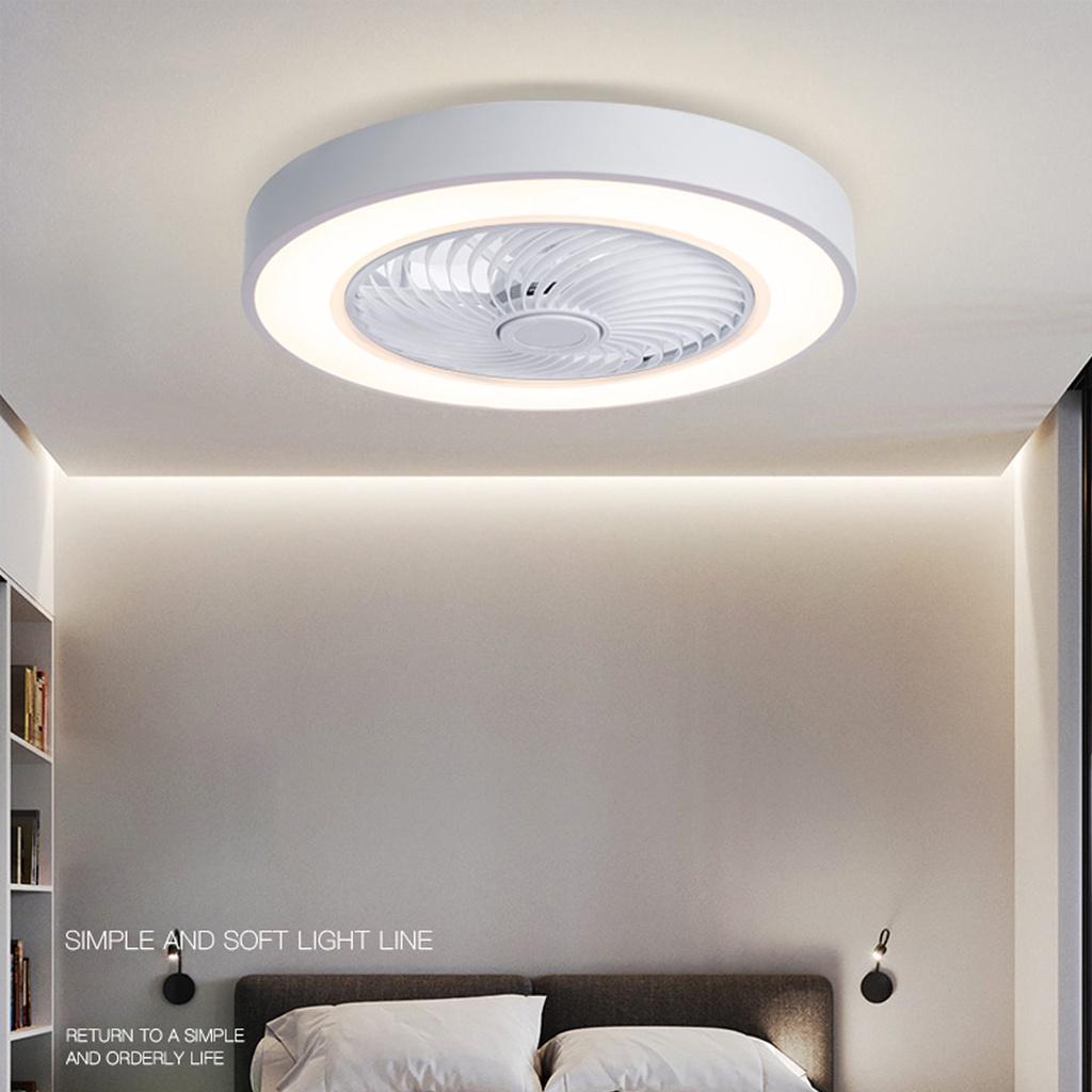 220V 50cm APP LED Ceiling Fan with Lights Remote Control Fans for Home Lamp Lighting Bedroom Living Silent Smart Dimmable