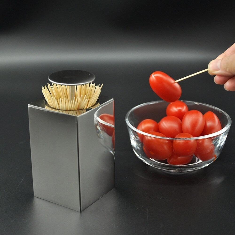 304 Stainless Steel Stainless Steel Toothpick Holder Toothpick Storage Box  Toothpick Storage