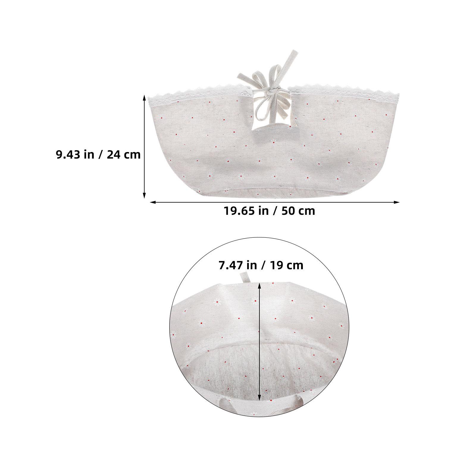 

Picnic Basket Liner Cloth Insert Replacement for Wicker Rattan Baskets Fitted Washable Fabric Liners Farmhouse Boho Storage бежевий