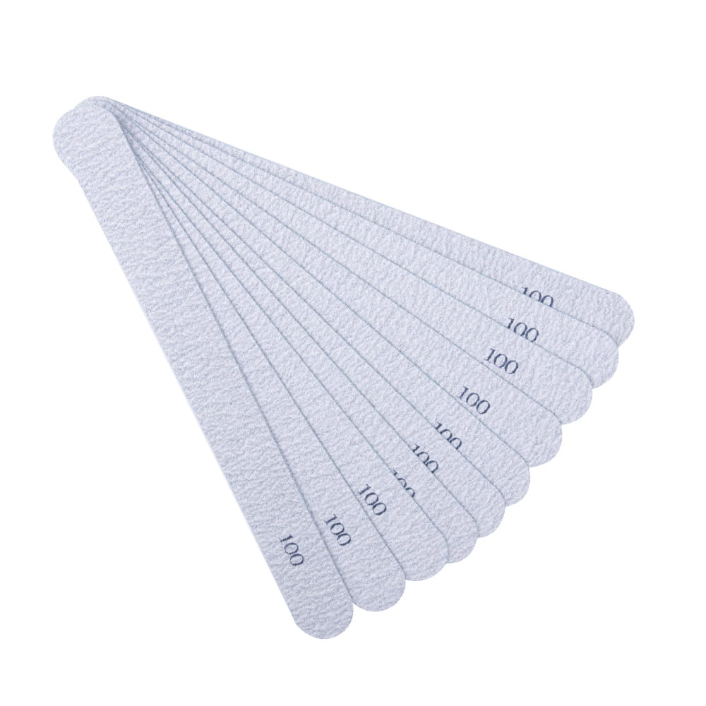 Replaceable Abrasive Pads for Straight Metal File (Zebra Color) Gradation 100 10 Pieces