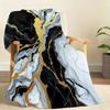 Black Marble Design Blanket Soft Throw Blanket for Home Bedroom Bed Sofa Picnic Travel Office Rest Cover Blanket Gift