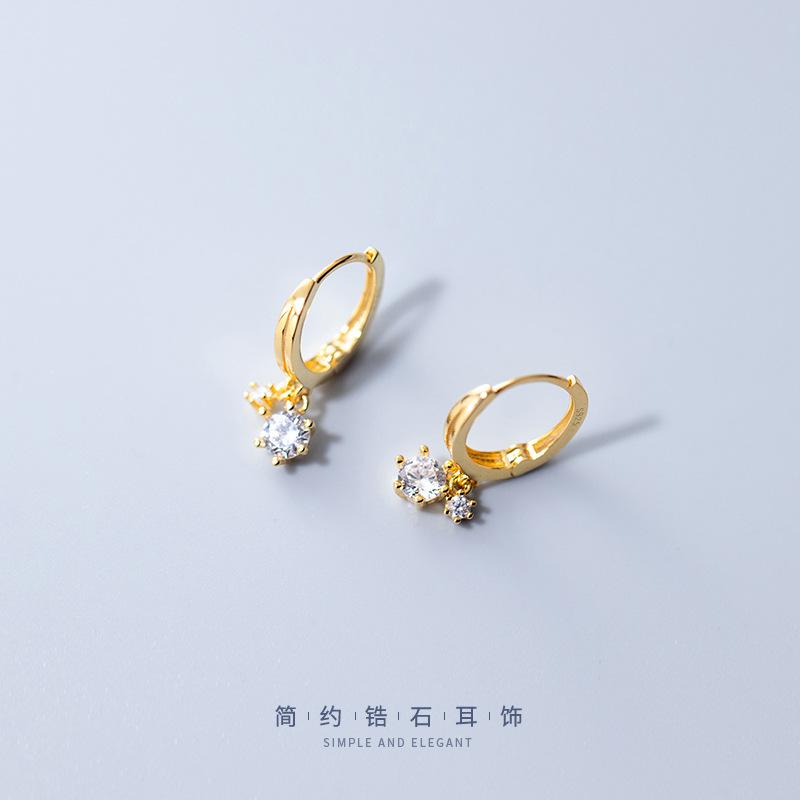 925 Sterling Silver Zircon Engagement Earrings For Women Luxury Jewelry Engagement Accessories Jewellery Prevent Allergies