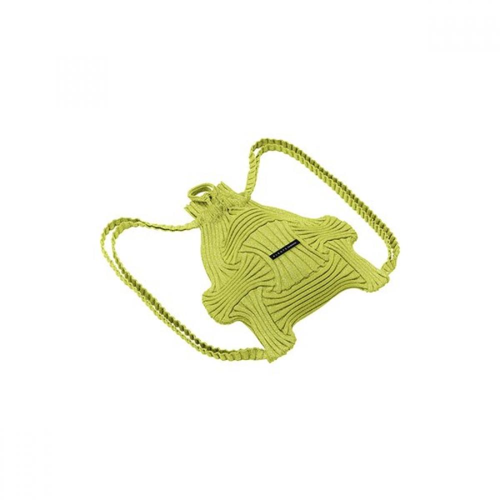 Pleatsmama Glitter Lime Bow Backpack