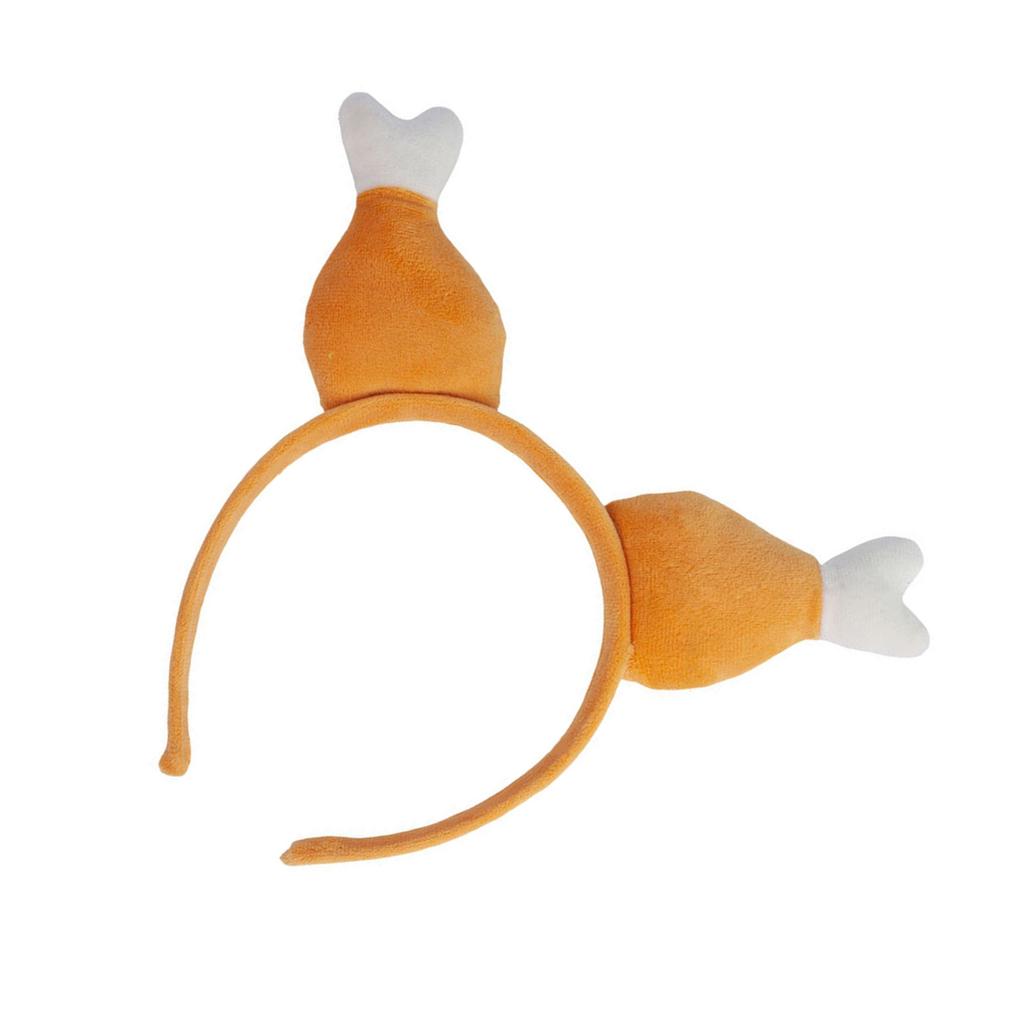 Cartoon Turkey Leg Hairhoop Lovely Hairband Novelty Cosplay Costume Party Props Headdress Family Gathering Accessories