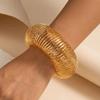 Zink Zinklegierung Geometrisches Armband Runde Form Spirale Manschettenarmband Kräftiges Einziehbares Armband Party-Schmuck
