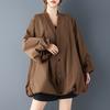 DIMANAF 2025 Plus Size Autumn Winter Women Trench Coat Long Sleeve Jackets Casual Loose Outerwear