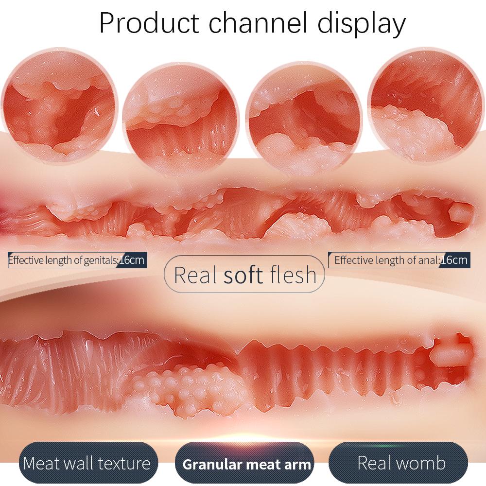 65cm*13.5kg 3D Silicone Sex Doll TPE 13.5kg Sexy Cleavage Vagina Love Anal Love Adult Sex Toys for Men Liquid Silicone Filled In The Chest Feel Softer