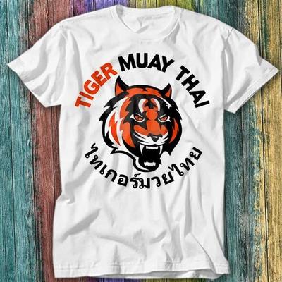 Tiger Muay Thai MMA UFC Kampfsport Phuket Thailand GYM T-Shirt Top Tee 393
