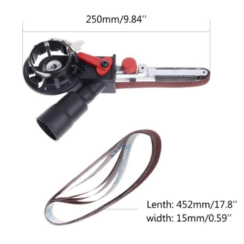 Belt Sander 6 Speeds Adjustable for Woodworking Metal Working Handheld Angles