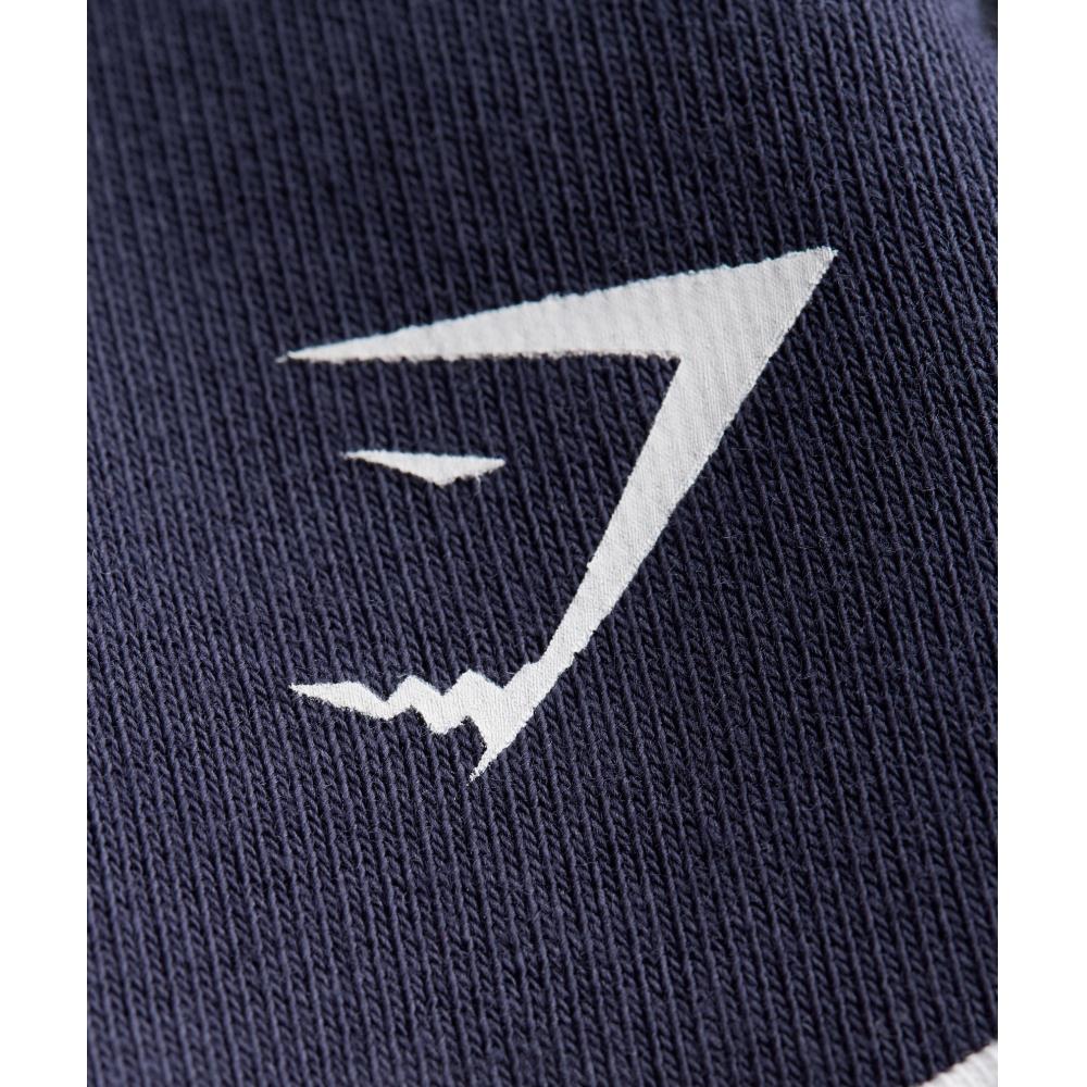 Gymshark Gslc Contrast 5  Shorts Heavy Blue Soft White A2c6u Udb2