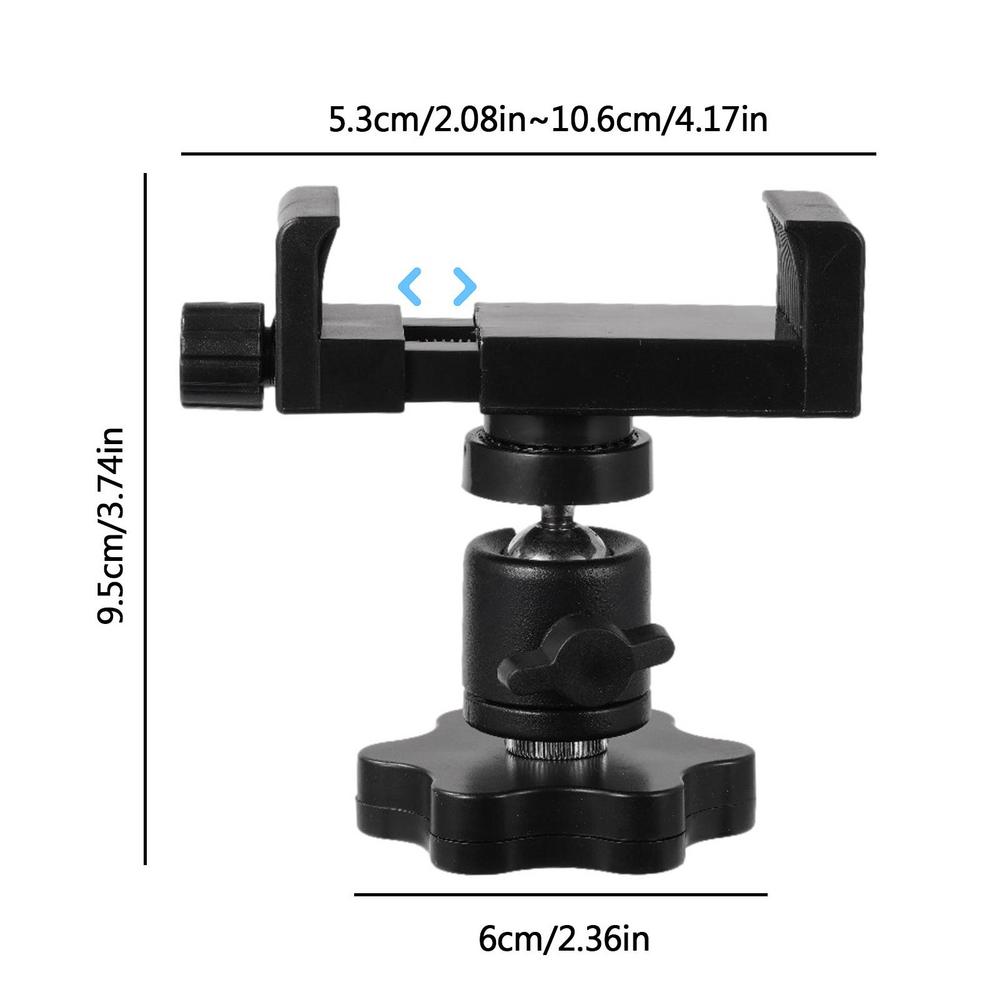 

Car Phone Mount Stable Phone Mount Portable Tablet Holder Vehicle Interior Accessories For Tiles Walls Glass чорний