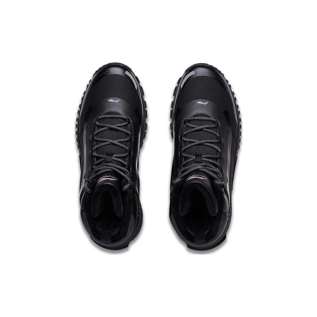 Li Ning Tiger King Lite Slip Resistant Abrasion Resistant Low top Casual Shoes Men's Black AGLT183-1