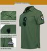 Quick-Dry Elastic Polo Shirts for Outdoor Sports and Tactical Fitness