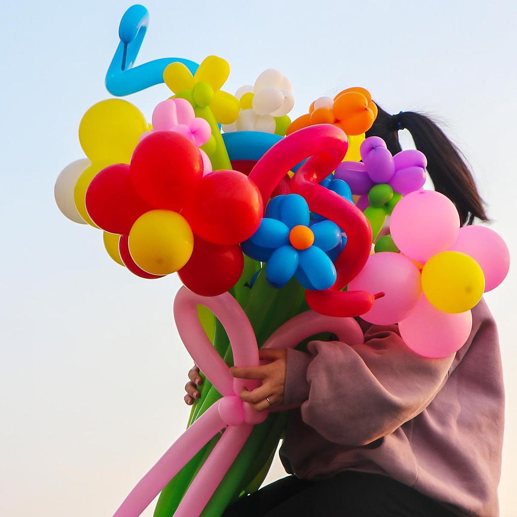 Ins Xiaohongshu DIY Blumen-Ballonstrauß-Set für Kinder - Japanische & Koreanische Partyballons