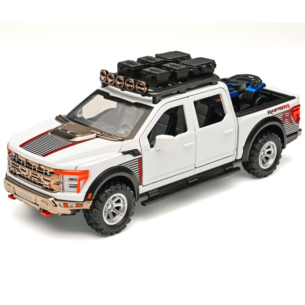 1/24 Alloy Ford 150 Pickup Truck Model Metal Die Cast Body Accessories Detachable Suitable for Children Toy Car Boy Birthday Gift