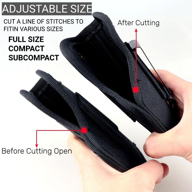 Verdecktes Trageholster OWB IWB Nylon Links/Rechts Universelles Holster Luftpistolentasche Ausrüstung für den Außenbereich für Glock 19-43 Holster Taktisch