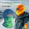 Breathable Color Changing Balaclava Temperature Sensitive Sun Protection Headwear  Outdoor Riding
