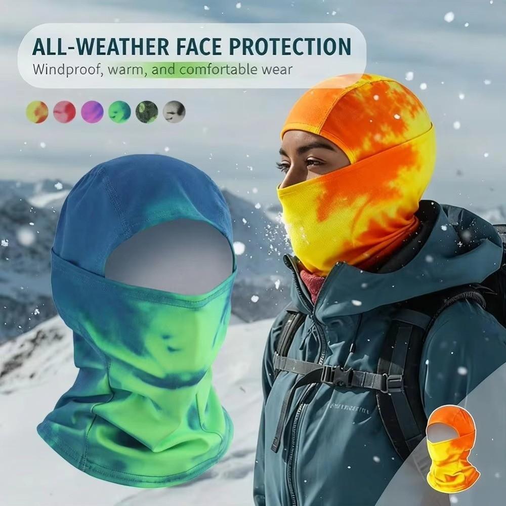 Breathable Color Changing Balaclava Temperature Sensitive Sun Protection Headwear Outdoor Riding