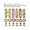 Lei-Set Lebendige Farben Atmungsaktiv Partygeschenke Hawaiianische Partydekorationen Halsketten Lei Armband für Draußen