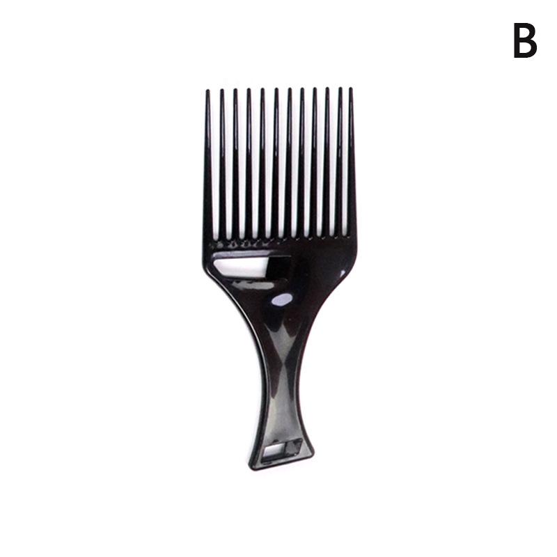 Wide Teeth Brush Pick Comb Fork Hairbrush Insert Hair Pick Comb Plastic Combs For Curly Afro Hair Styling Tools For Women Men
