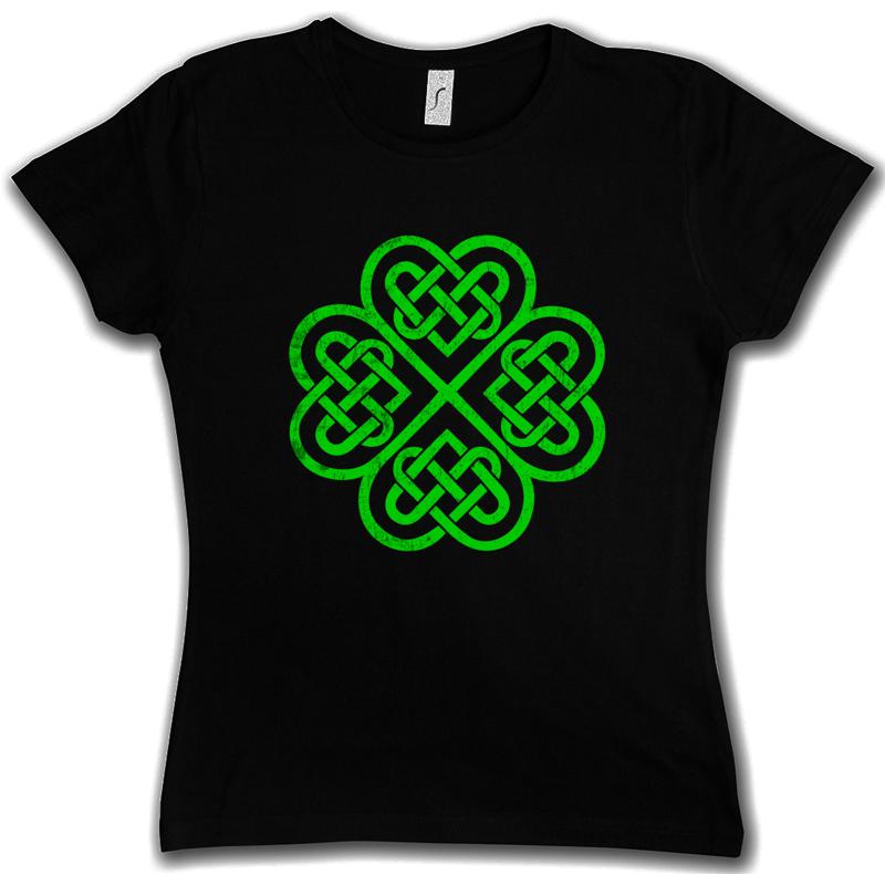 Celtic Knot Shamrock Print T-shirt