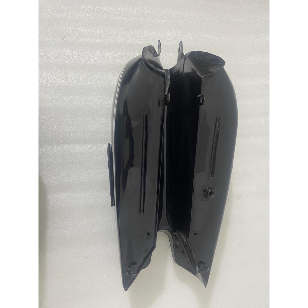 BMW R71 Black Painted Aluminium Petrol Tank With Knee Pad Plates & Cap |Fit For
