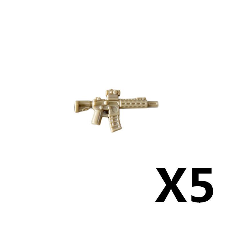 Military Soldiers Figures Weapons Building Blocks Accessories Two-color Guns Assault Sniper Rifles AK74 Rocket Launcher Toy Gift