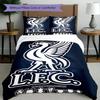 Set copripiumino 3 pezzi (1*Copripiumino + 2*Federe, Senza Nucleo),Set Biancheria da Letto con Stampa Liverpool F.C, Decorazione Camera da Letto, Per Tutte le Stagioni, Regalo di Compleanno