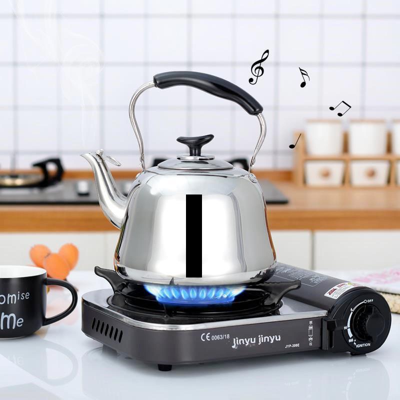 Fortykket rustfritt stål lydkjel for husholdningsgass- og induksjonskomfyrer, stor kapasitet