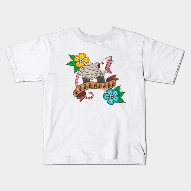 Boys Girls Soft Cotton Graphic Tees Tattoo Poss Breathable Daily School Wear Kids T-Shirts