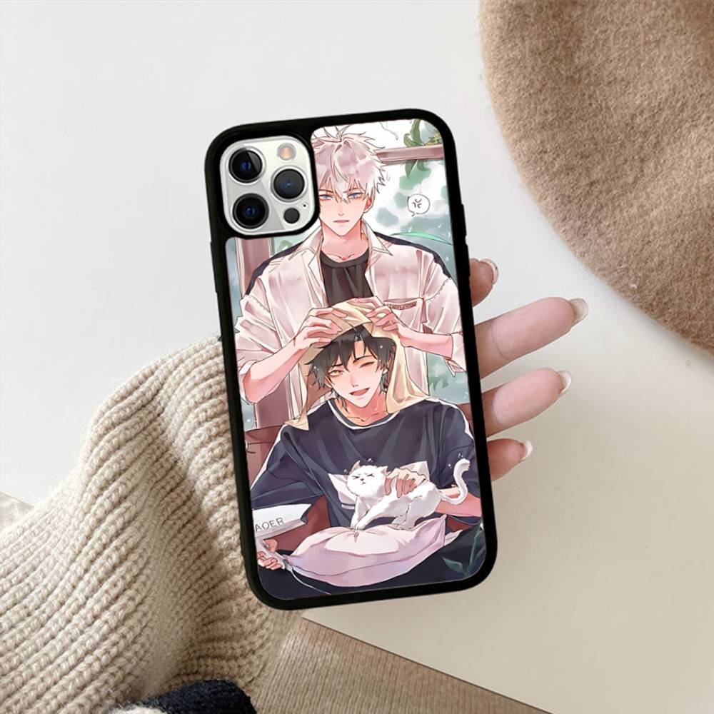Healing Anime L-Link C-Click PC+TPU Phone Case For IPhone 17 16 15 14 13 12 11 Pro Max Plus Kawaii Cartoon Cover