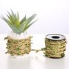 Artificial Vine Rope Eco-friendly Wear Resistant Fabric Hemp Rope with Artificial Vine Green Leaves Home
