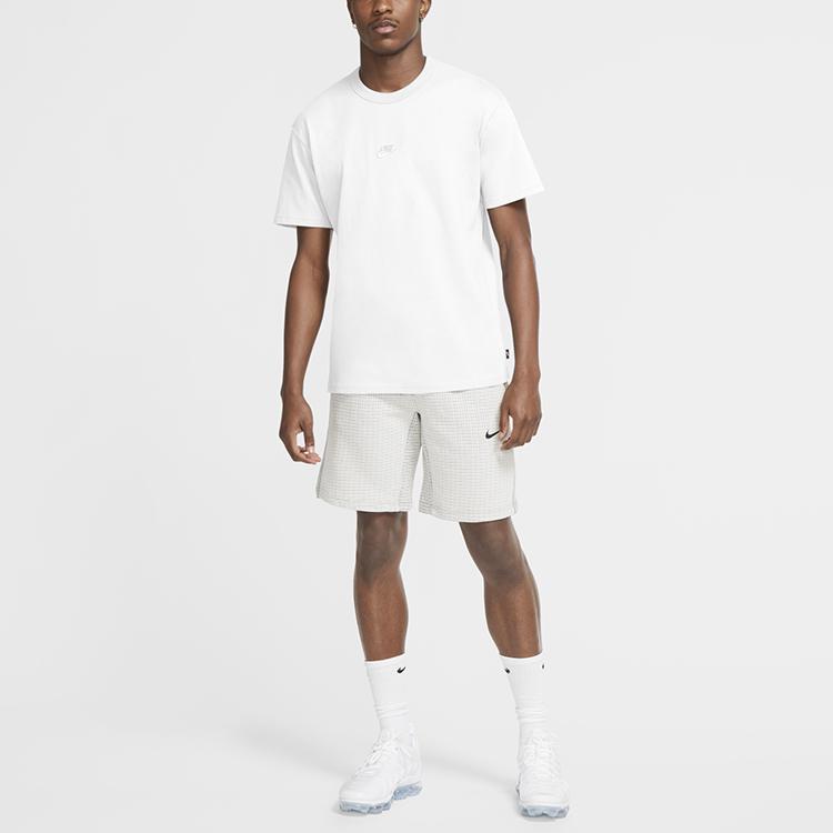 Nike Embroidered Logo Sport Crew Neck Short Sleeve T-Shirt Men Tops White DB3194-100