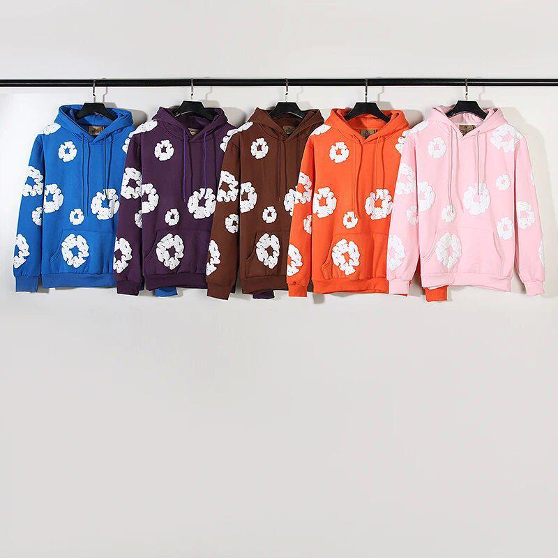 Americká ulica Hip Hop Bavlna Potlač Ležérna Voľná Mikina s Kapucňou, Pár Štýl