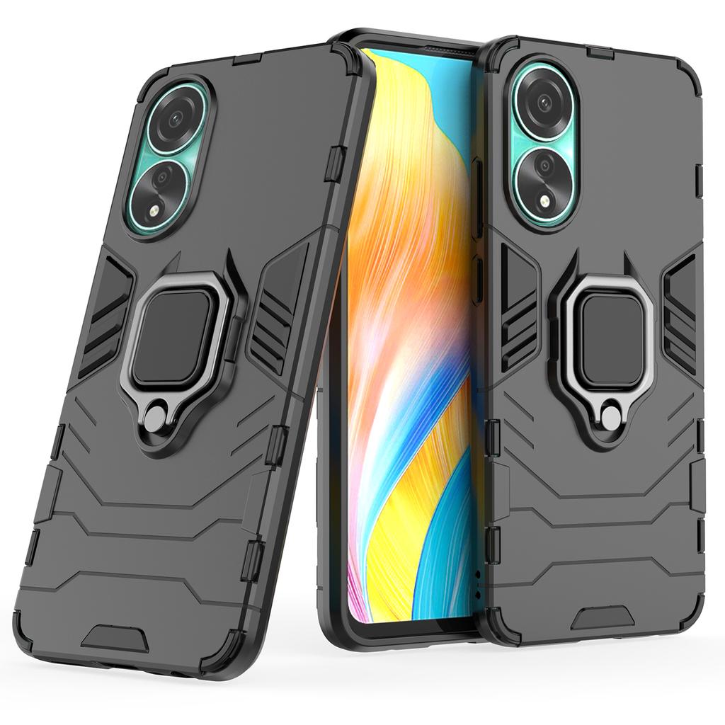Protective Case for Oppo A78 4G,Shockproof TPU+PC Ring Holder Kickstand Phone Cover