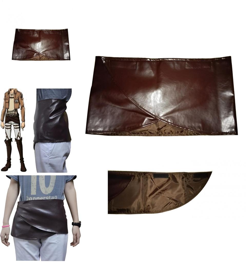 Attack On Titan Cosplay Minispódniczka ze Sztucznej Skóry Kostium Ackerman Unisex
