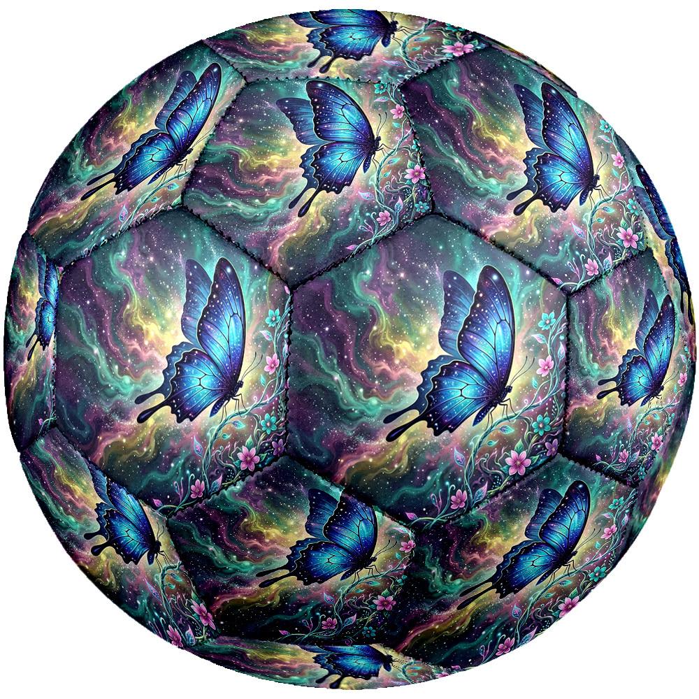 1pc Cosmic Butterfly Garden Size 5 Soccer Ball Professional Lightweight Durable Match Training Football Indoor &Outdoor Sports BallTraining Ball y73